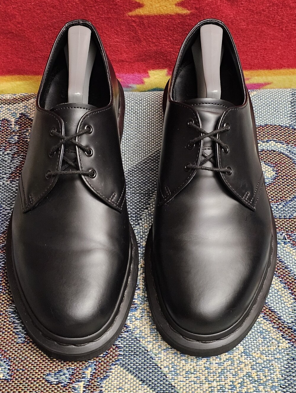 Dr. Doc Martens 1461 MONO Mens Size 11 Black Smooth Leather Oxford Shoes Lace Up
